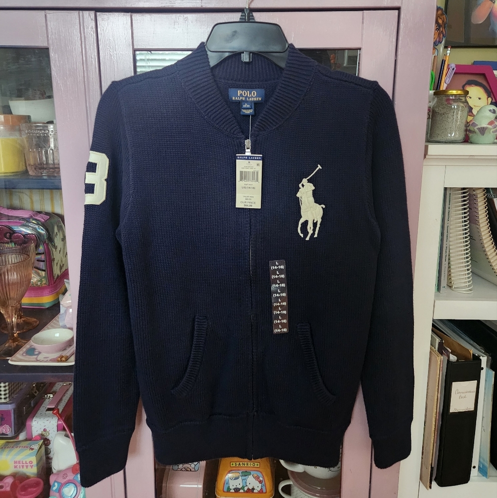 Boys' Polo sweater jacket